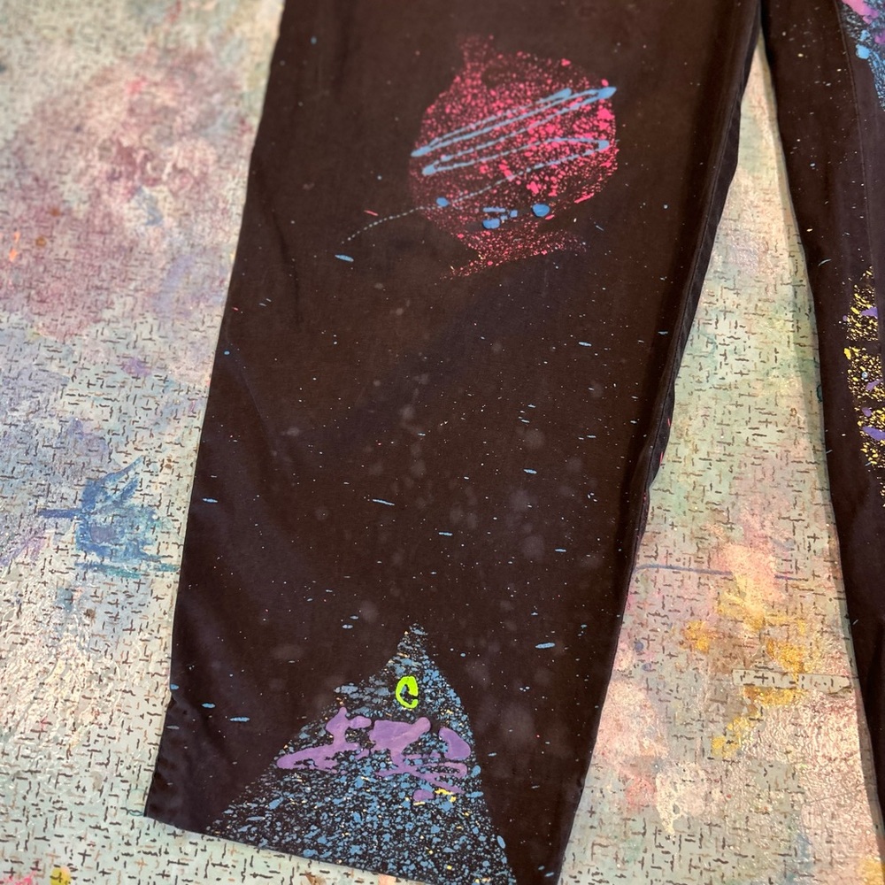80s Splatter Paint Fish Jumpsuit - Picture 14 of 14